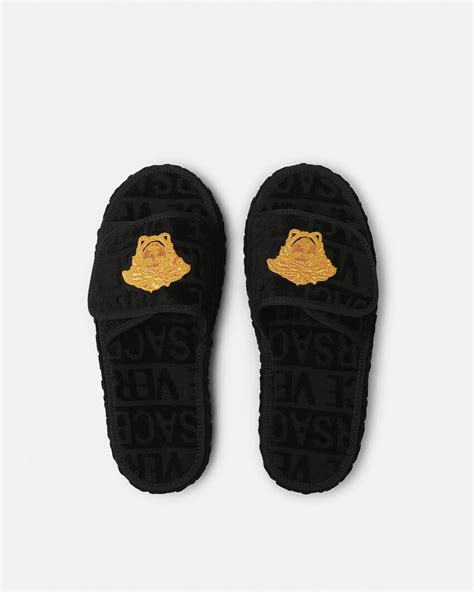 women versace slippers|Versace bedroom slippers.